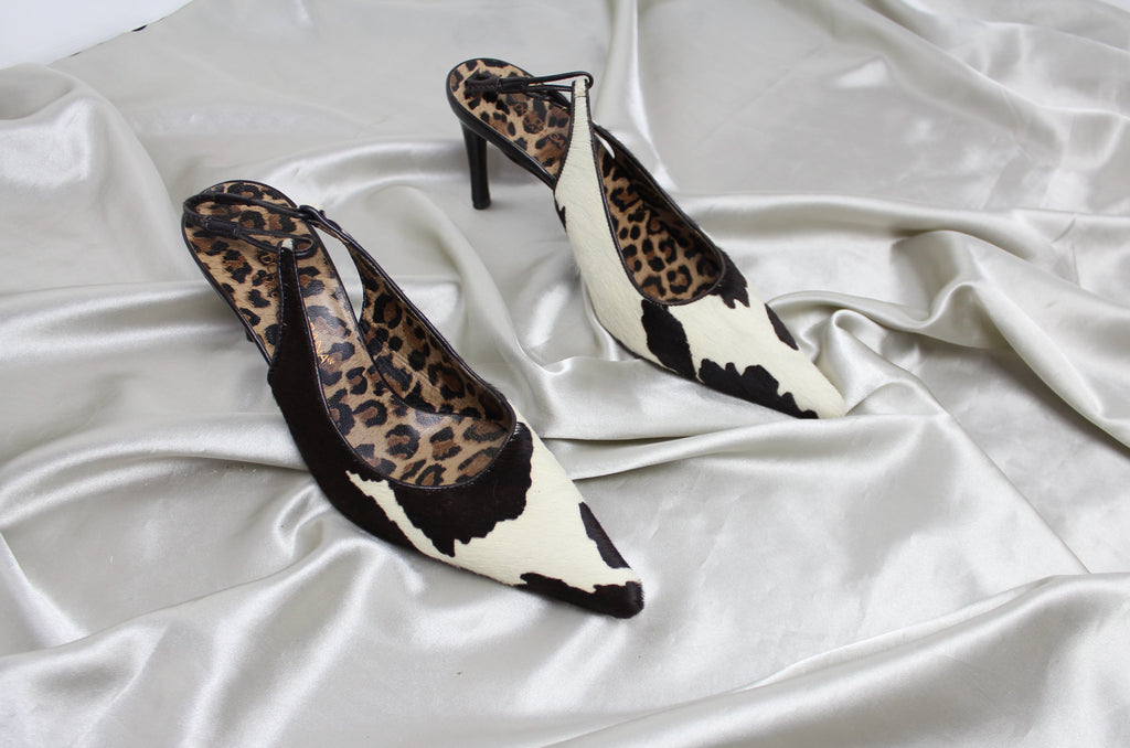 Dolce & Gabbana Cow Print Kitten Heels EU 35-36