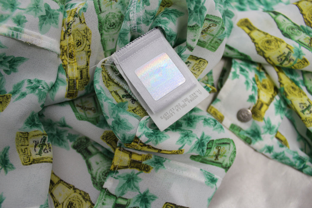 Versace Jeans Couture Green Perfume Bottle Shirt