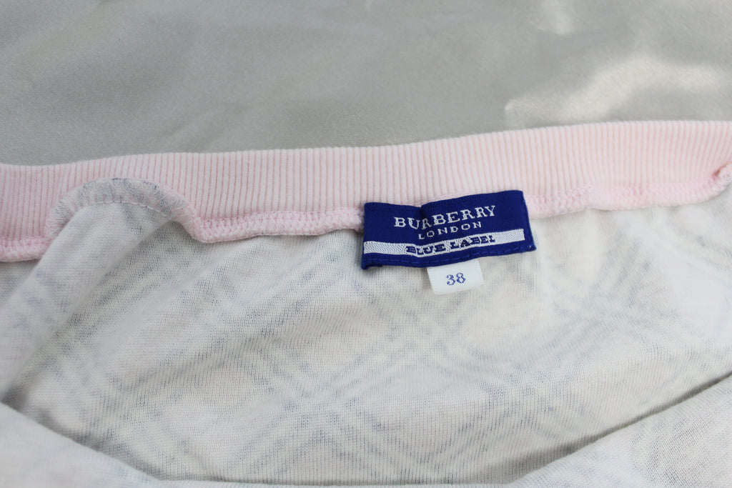 Burberry Pink Check Halter-neck Top Small