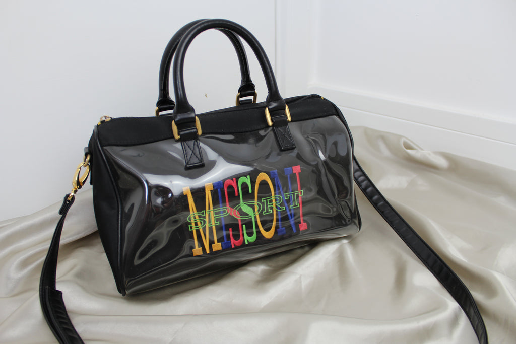 Missoni Sport Rainbow Black Bowling Bag