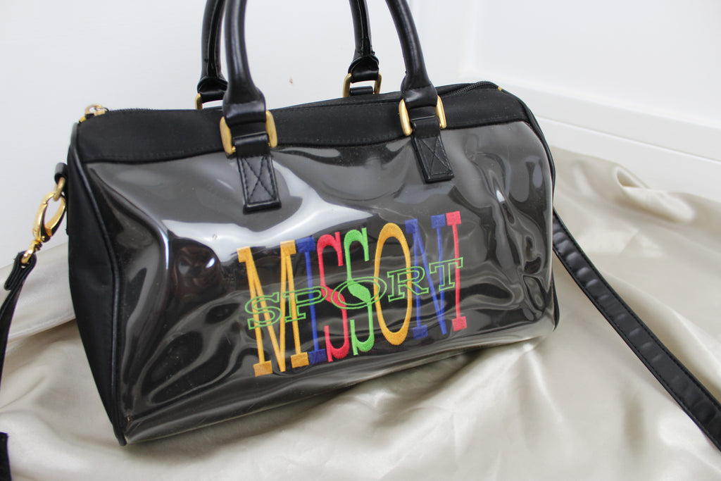 Missoni Sport Rainbow Black Bowling Bag