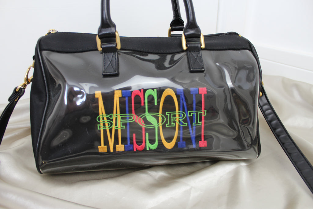 Missoni Sport Rainbow Black Bowling Bag