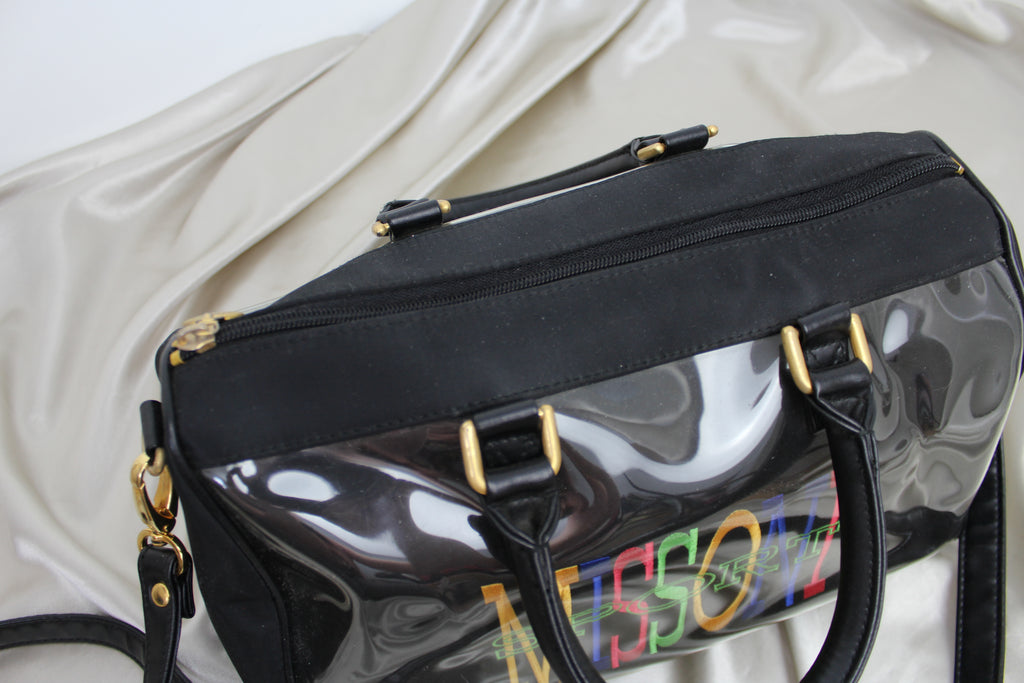 Missoni Sport Rainbow Black Bowling Bag