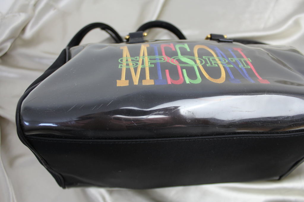 Missoni Sport Rainbow Black Bowling Bag