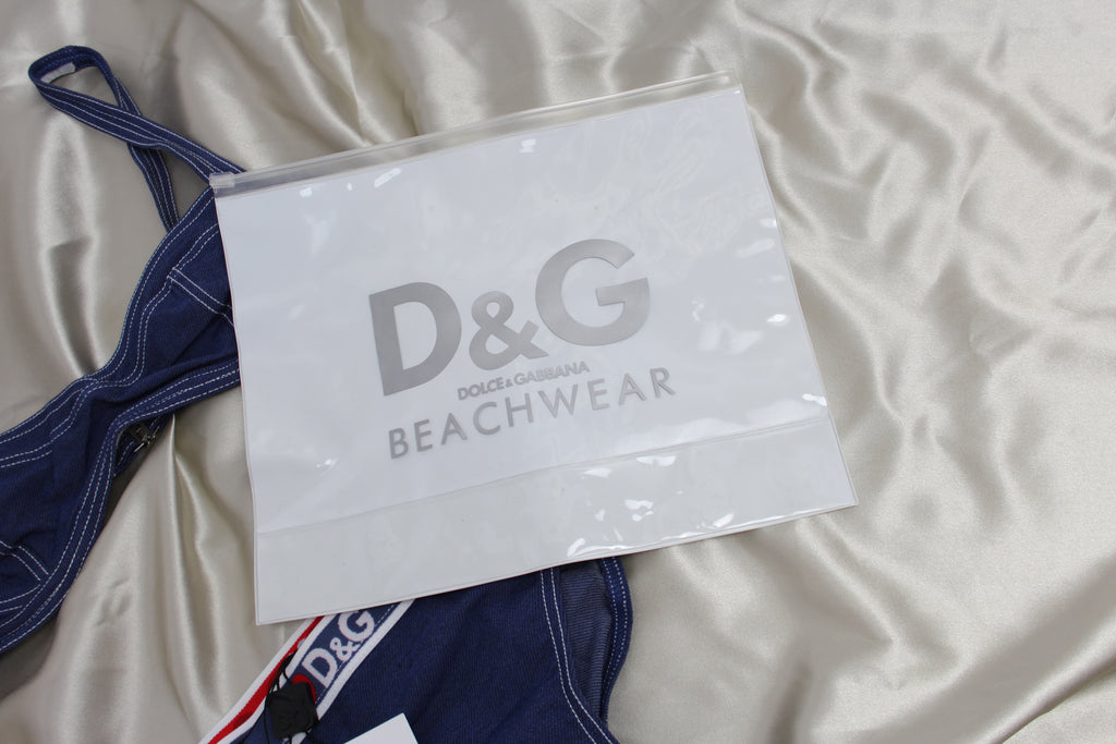 Dolce & Gabbana Denim Look Bikini NEW XS