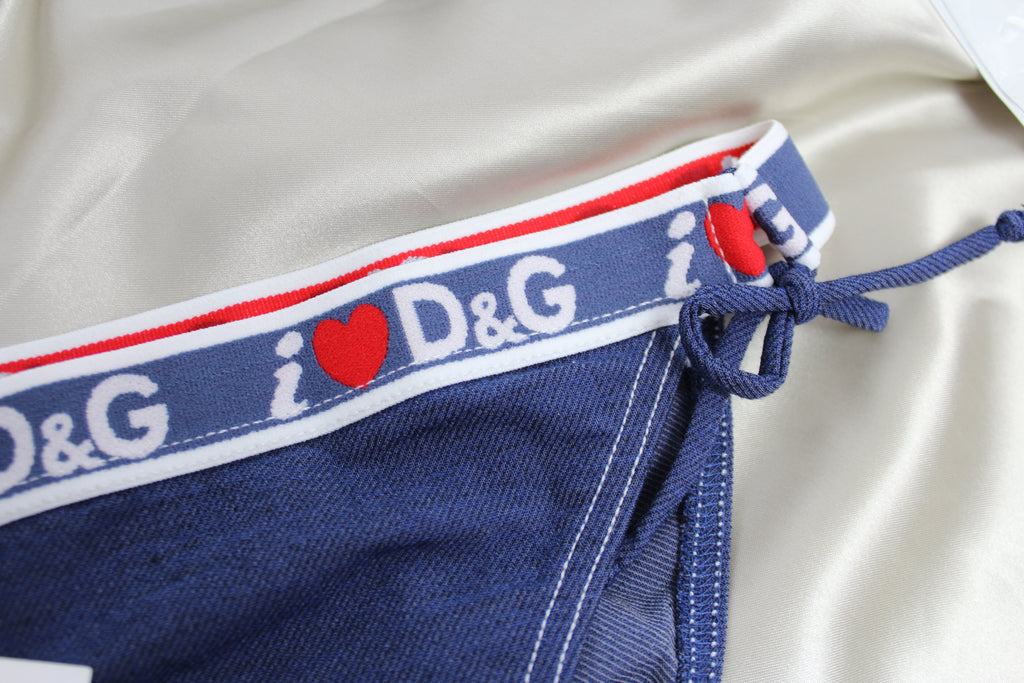 Dolce & Gabbana Denim Look Bikini NEW XS