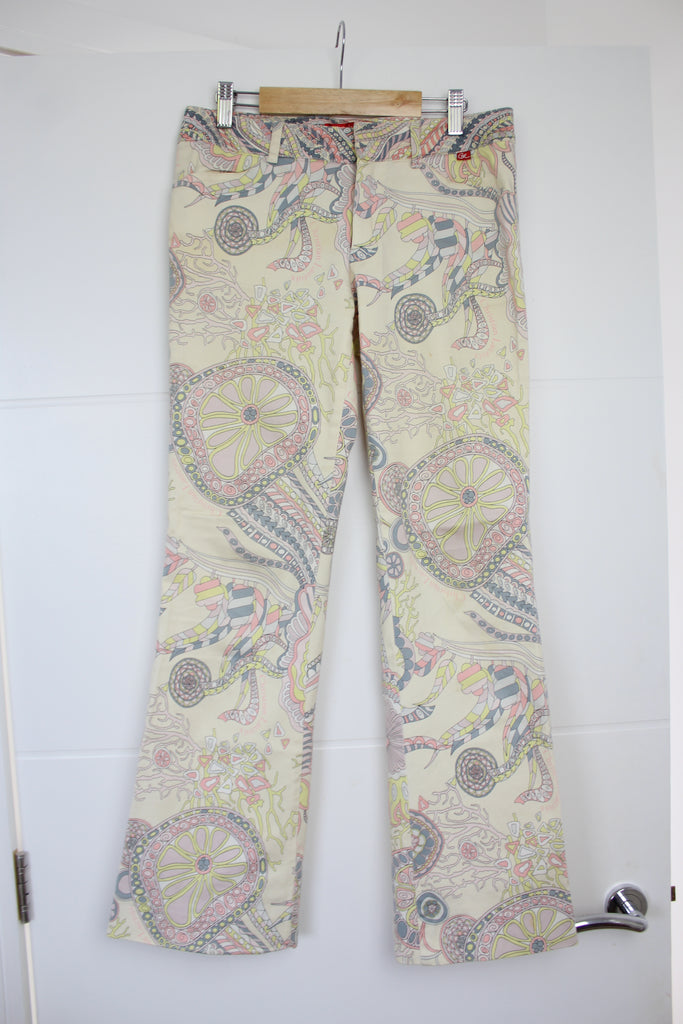 Christian Lacroix Sea Pattern Straight Leg Trousers