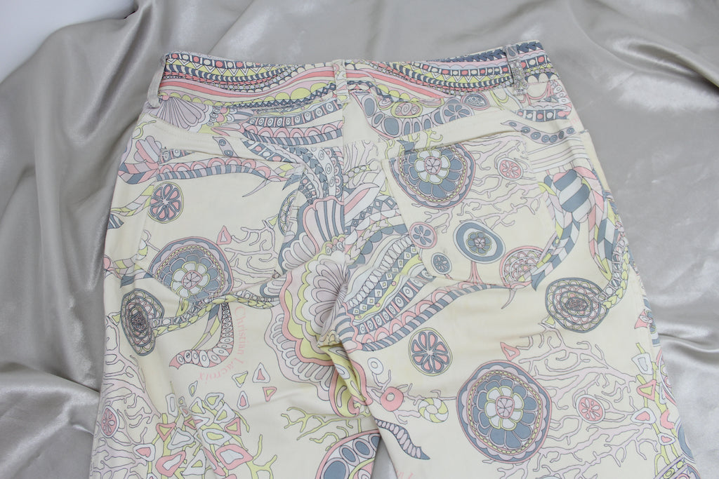 Christian Lacroix Sea Pattern Straight Leg Trousers