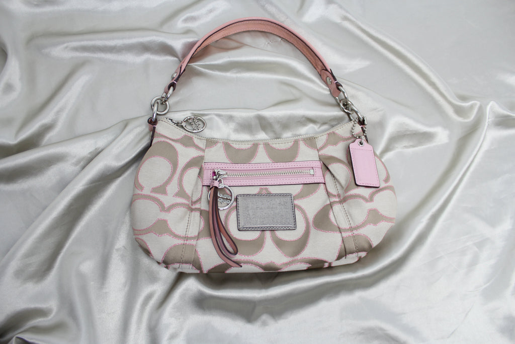 Coach Pink Canvas and Patent Leather Poppy Glam Tote Coach | TLC