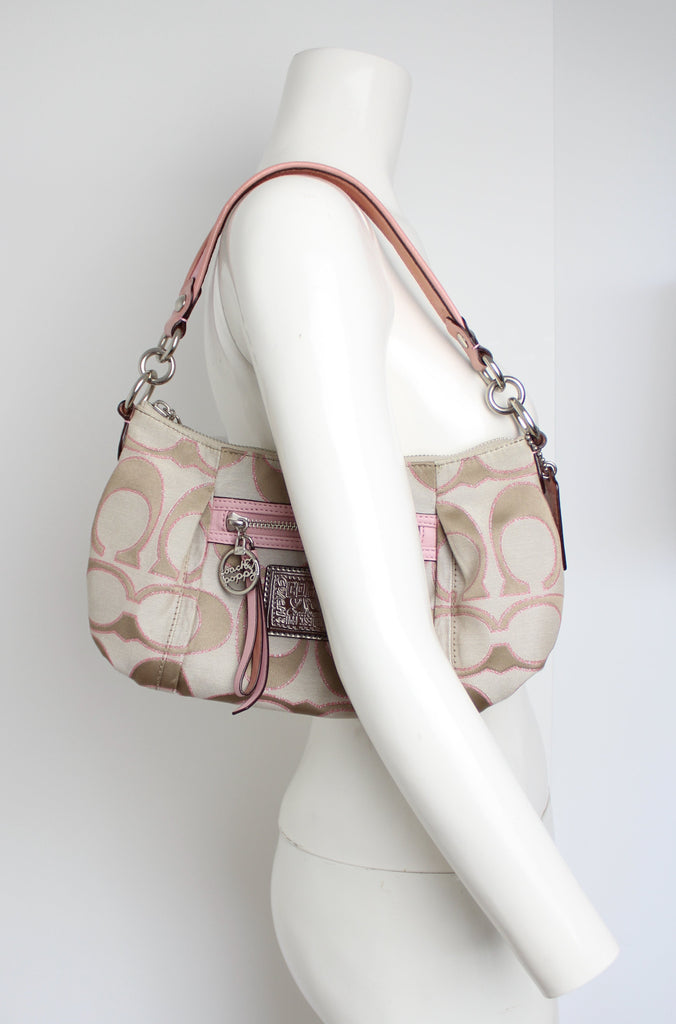 tas shoulder-bag Coach Black Poppy Patent Shoulder Bag | Tinkerlust