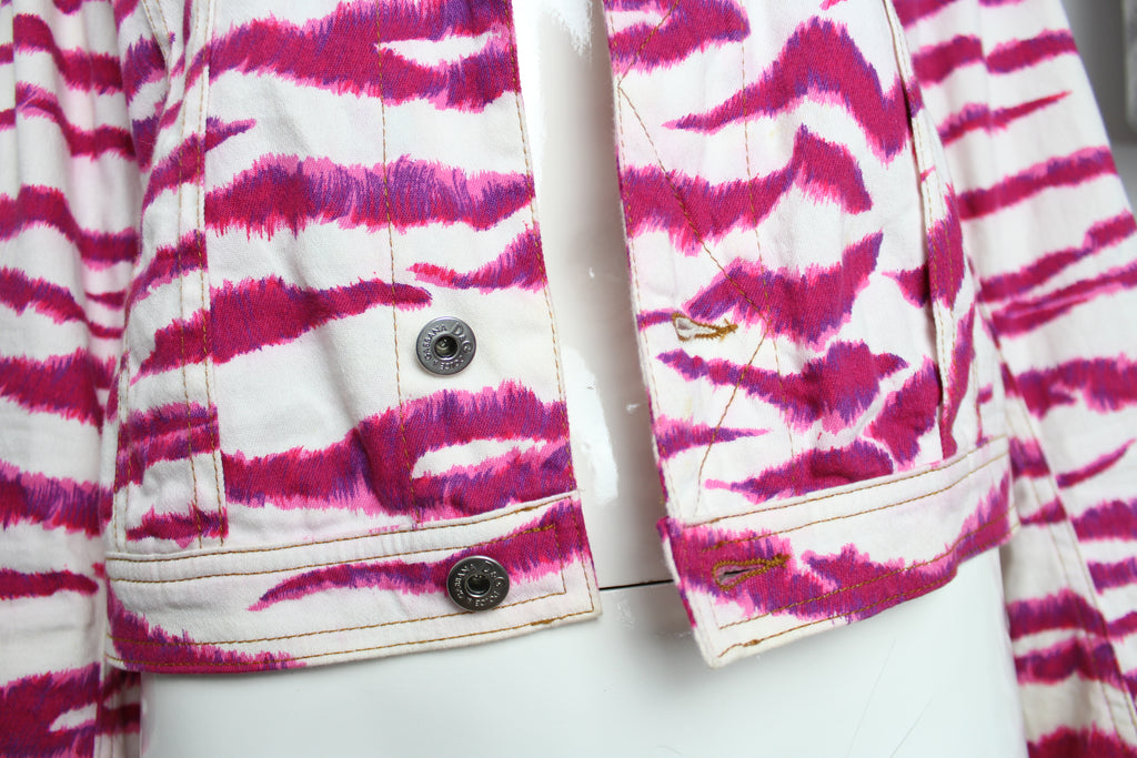 Dolce & Gabbana Pink Zebra Print Jacket