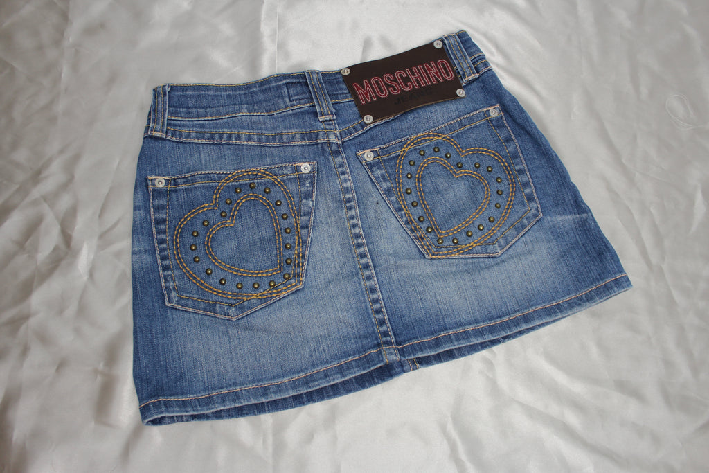 Moschino Jeans Denim Mini Skirt XS