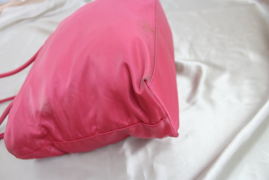 Prada Bright Pink Nylon Tessuto Tote Bag