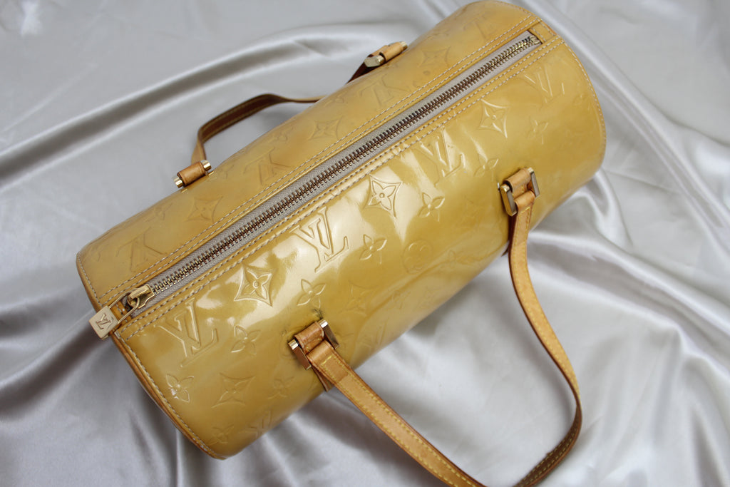 Louis Vuitton Vernis Bedford Deep Yellow Barrel Bag