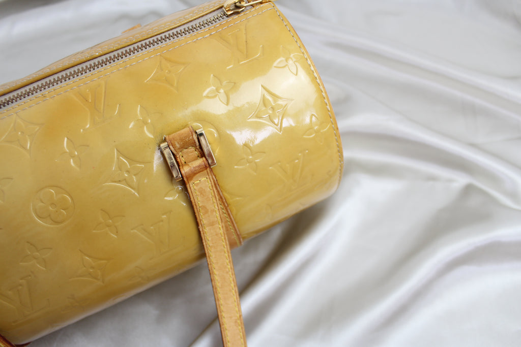 Louis Vuitton Vernis Bedford Deep Yellow Barrel Bag