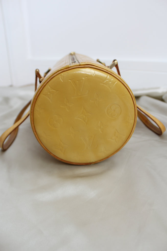 Louis Vuitton Vernis Bedford Deep Yellow Barrel Bag