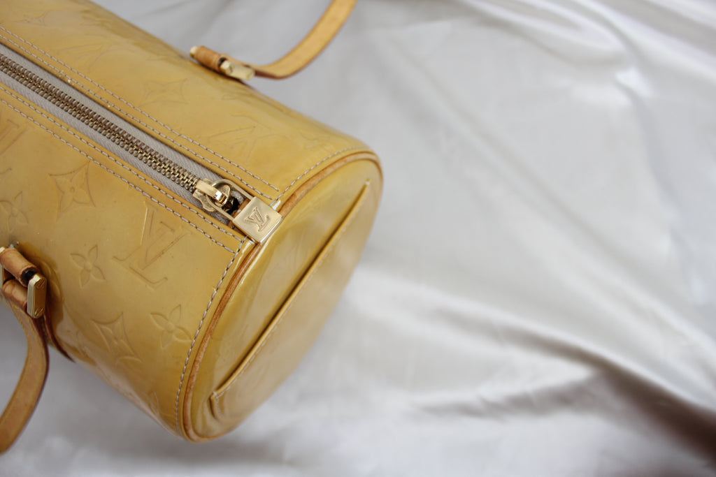 Louis Vuitton Vernis Bedford Deep Yellow Barrel Bag