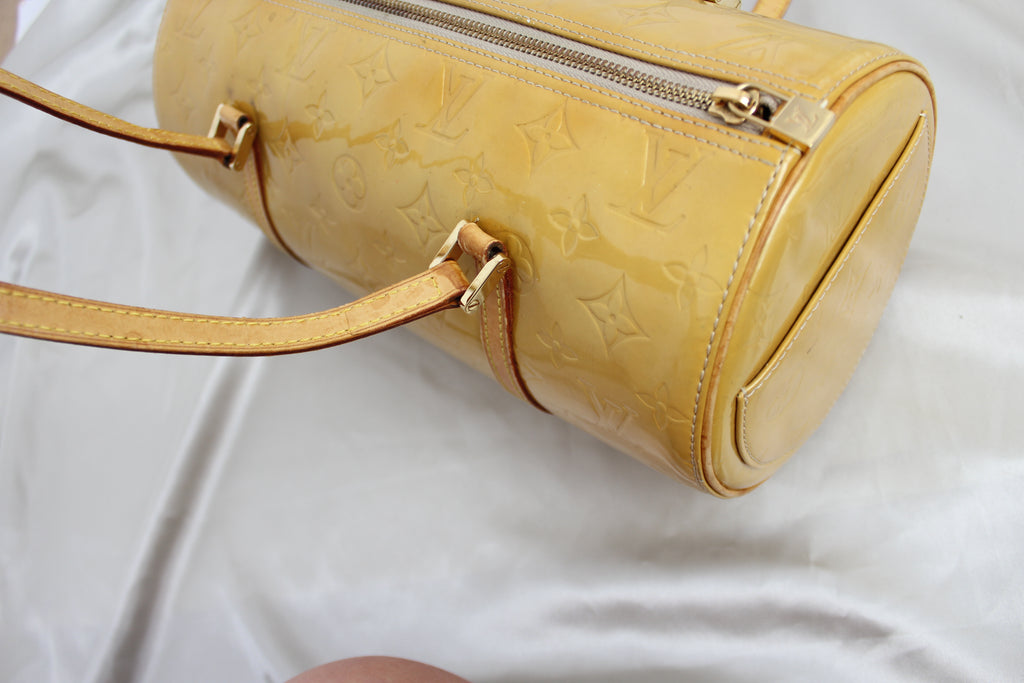 Louis Vuitton Vernis Bedford Deep Yellow Barrel Bag