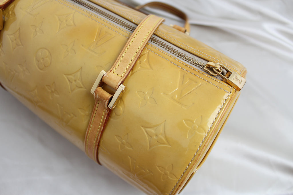 Louis Vuitton Vernis Bedford Deep Yellow Barrel Bag