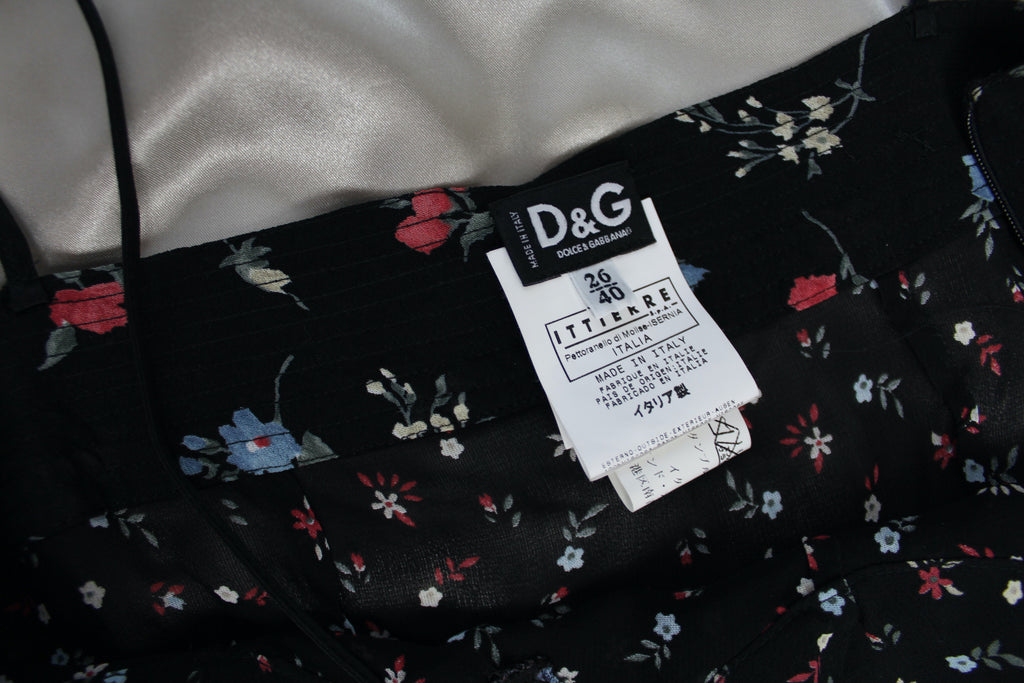 Dolce & Gabbana D&G Floral Sheer Mini Dress - S