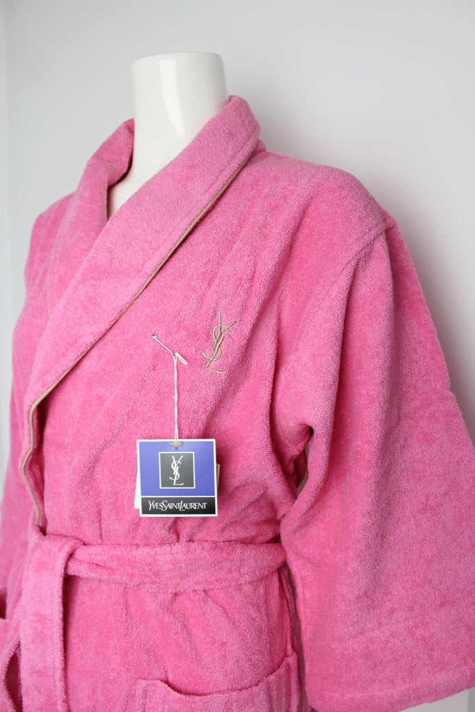 YSL Logo Pink Robe NEW - Medium