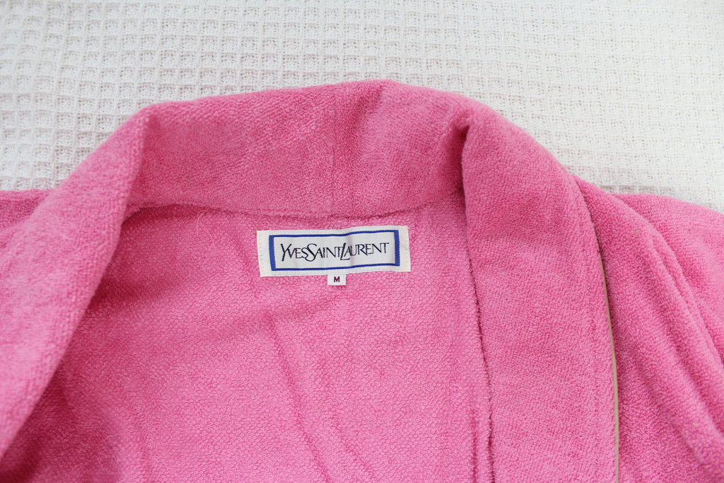 YSL Logo Pink Robe NEW - Medium