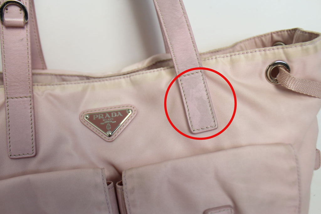 Prada Tessuto Nylon Shoulder Bag in Baby Pink