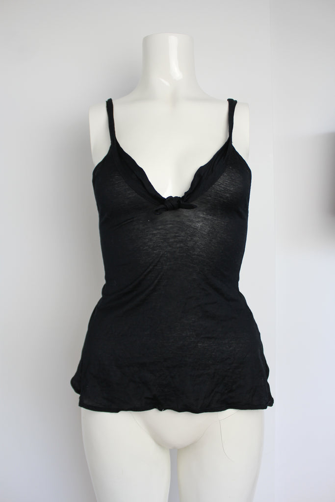 Gucci Black Tie Up Backless Cami Top - S