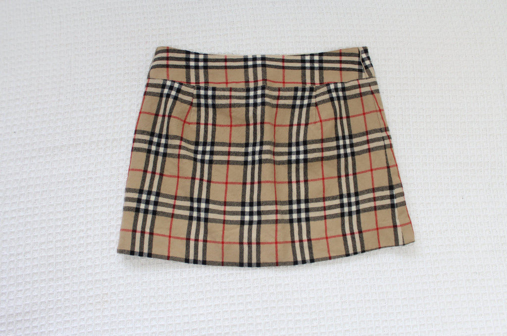 Burberry Nova Check Mini Skirt XS