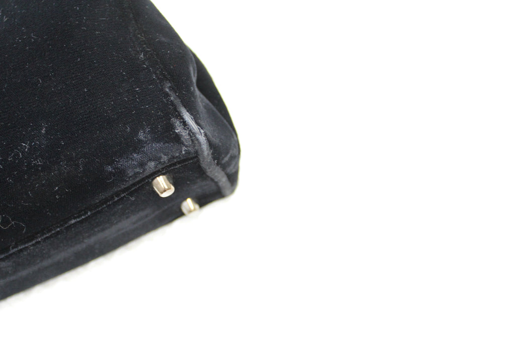 Prada 90's Black Velvet Handbag