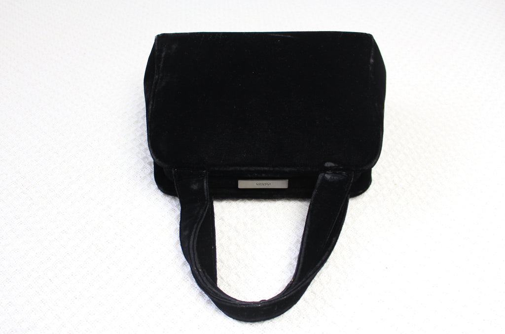 Prada 90's Black Velvet Handbag