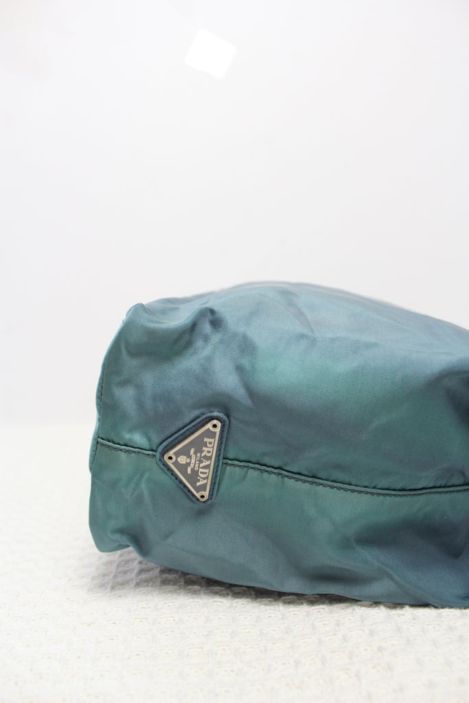 Prada Blue Nylon Plex Handle Tote Bag