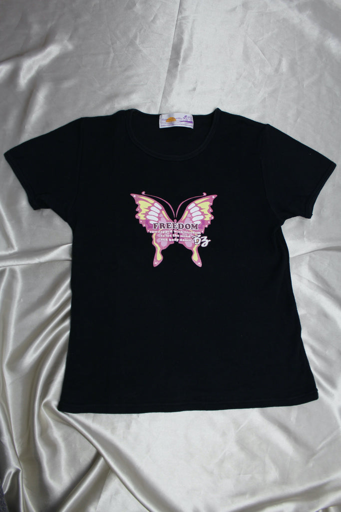 California Beach Wear Freedom Butterfly T-Shirt