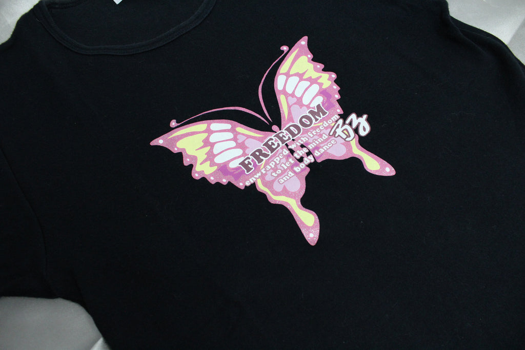 California Beach Wear Freedom Butterfly T-Shirt