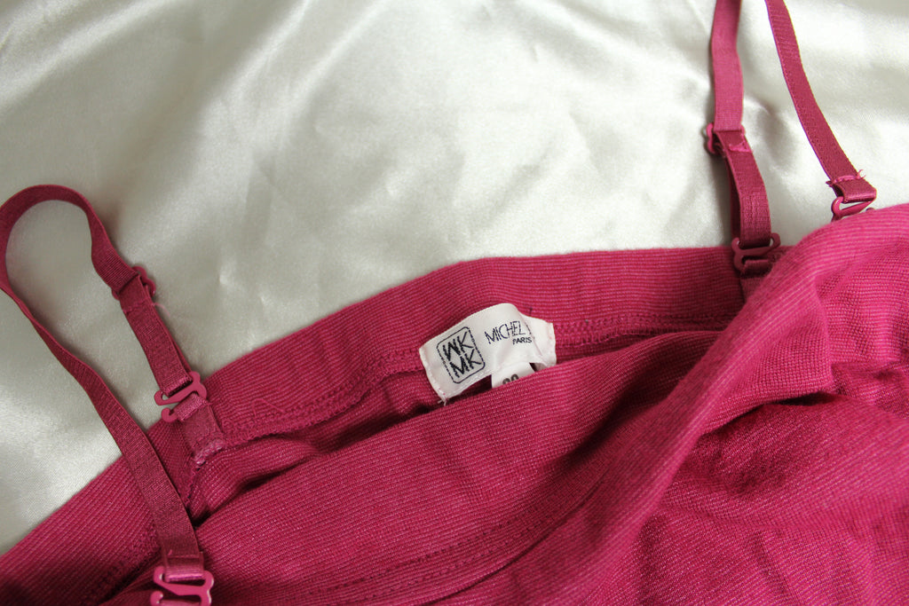 Michel Klein Raspberry Pink Ruched Top