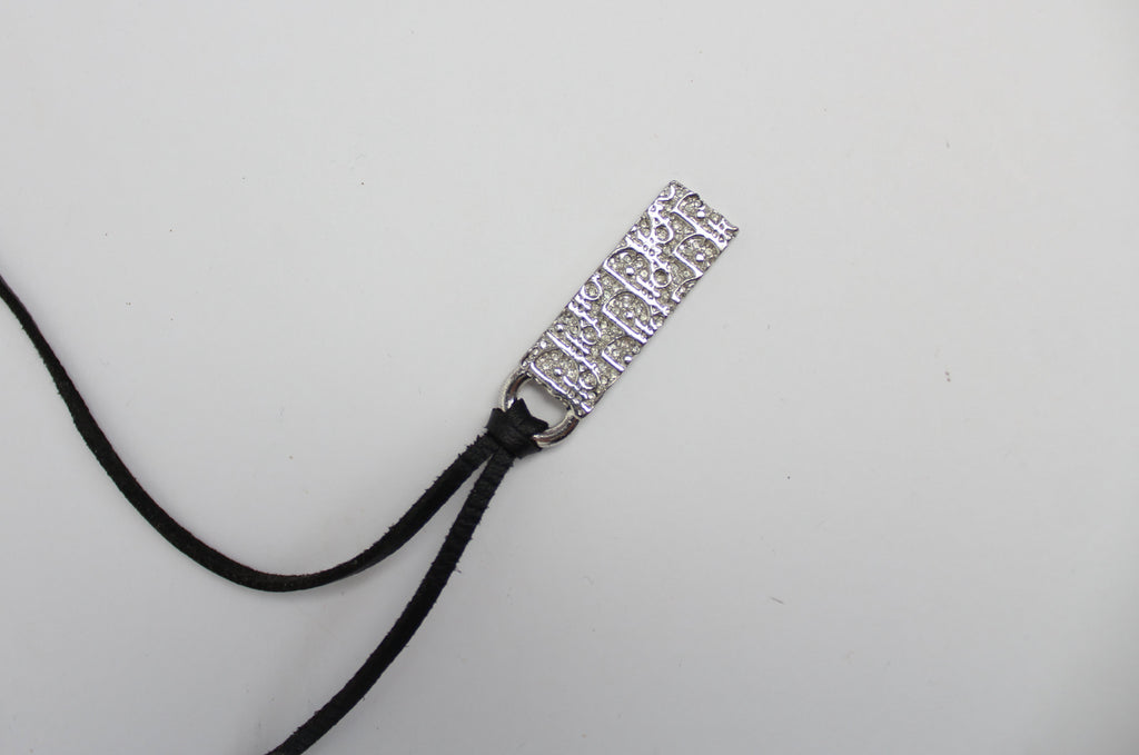 Christian Dior Trotter Monogram Tag Necklace (Tag only)