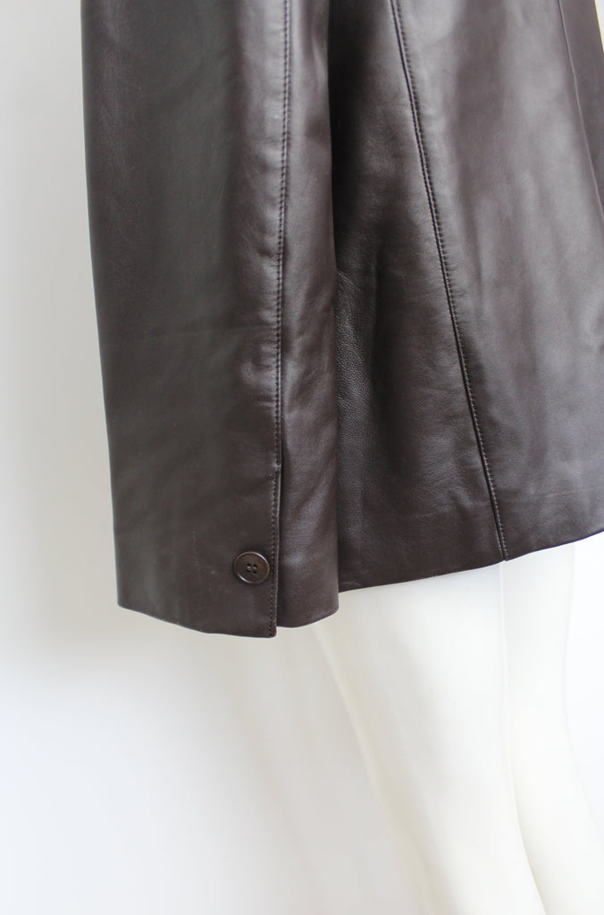 DKNY 90's Brown Leather Blazer Jacket