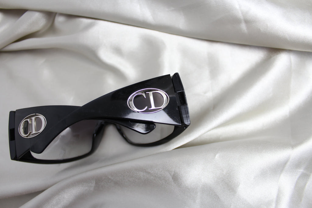 Christian Dior 'Flavour 1' Logo Black Sunglasses
