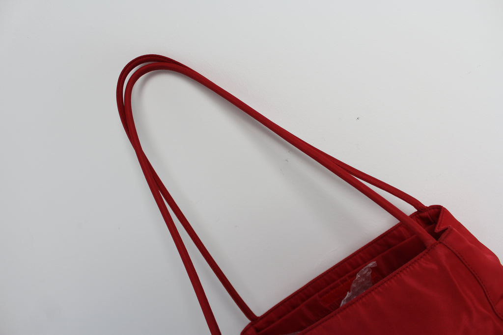 Prada Red Nylon Tessuto Shoulder Bag