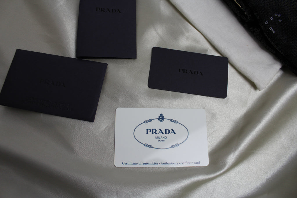 Prada Black Sequin 1990's Mini Bag