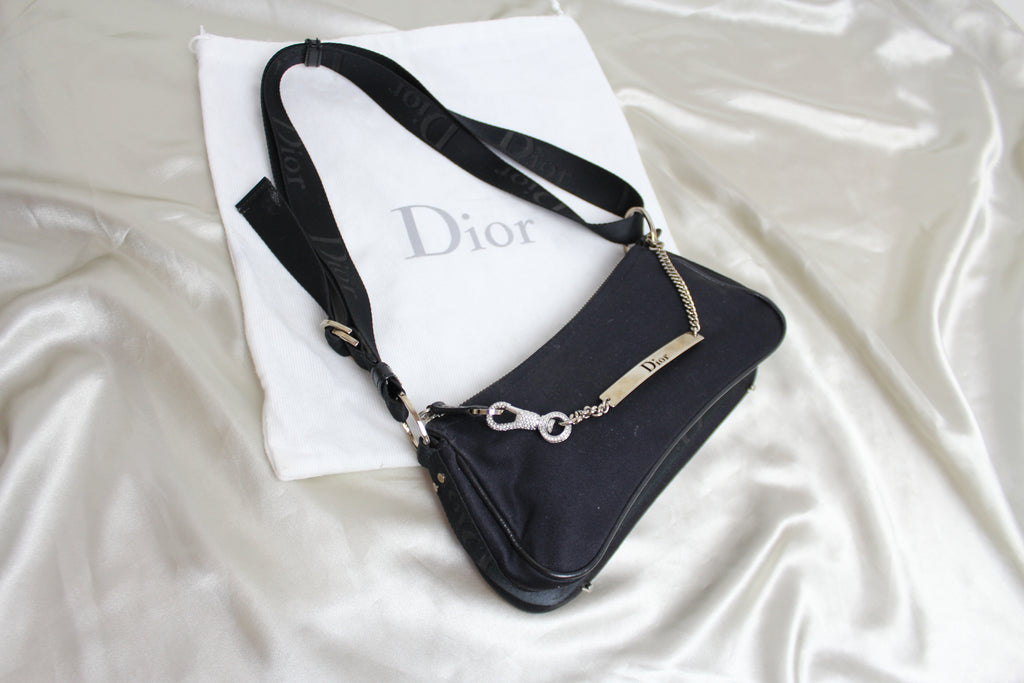 Christian Dior Crystal Hardcore Black Mini Shoulder Bag