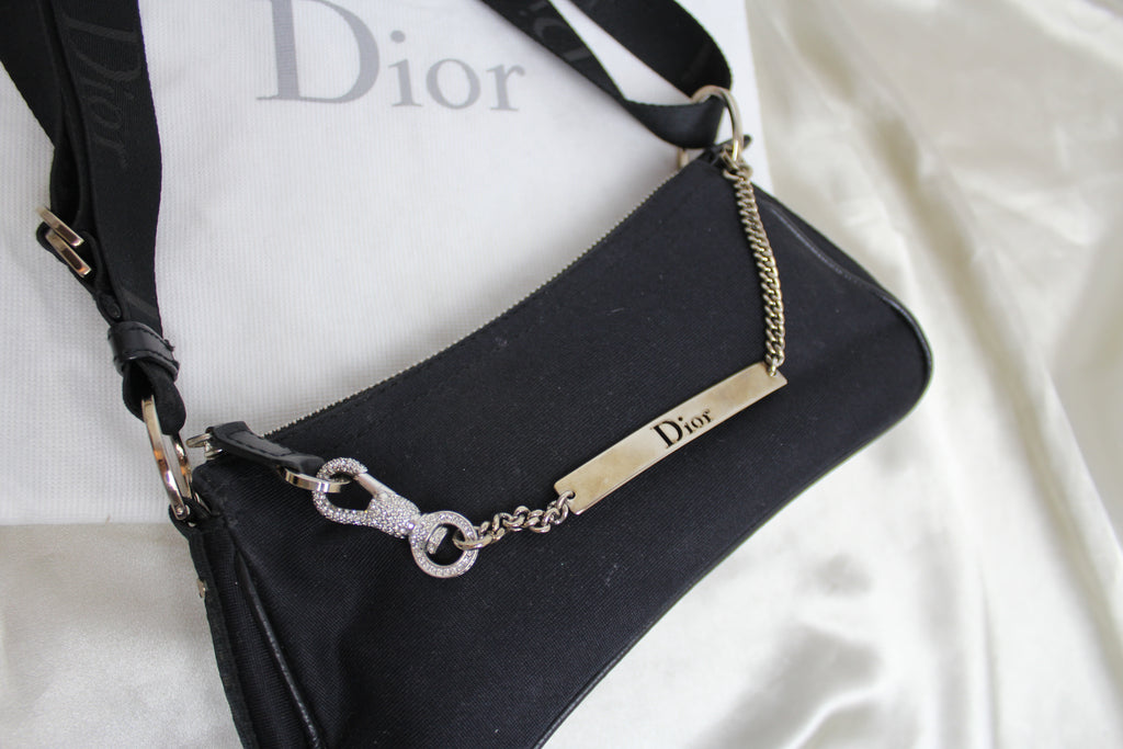 Christian Dior Crystal Hardcore Black Mini Shoulder Bag