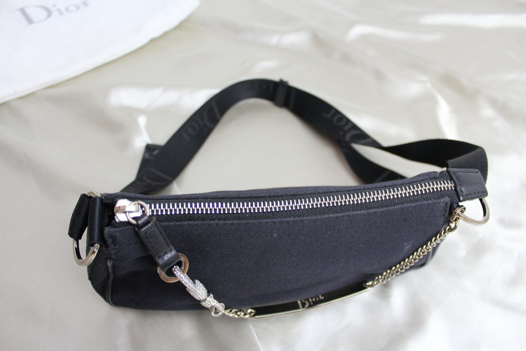 Christian Dior Black Leather Shoulder Bag - Clothes Circuit