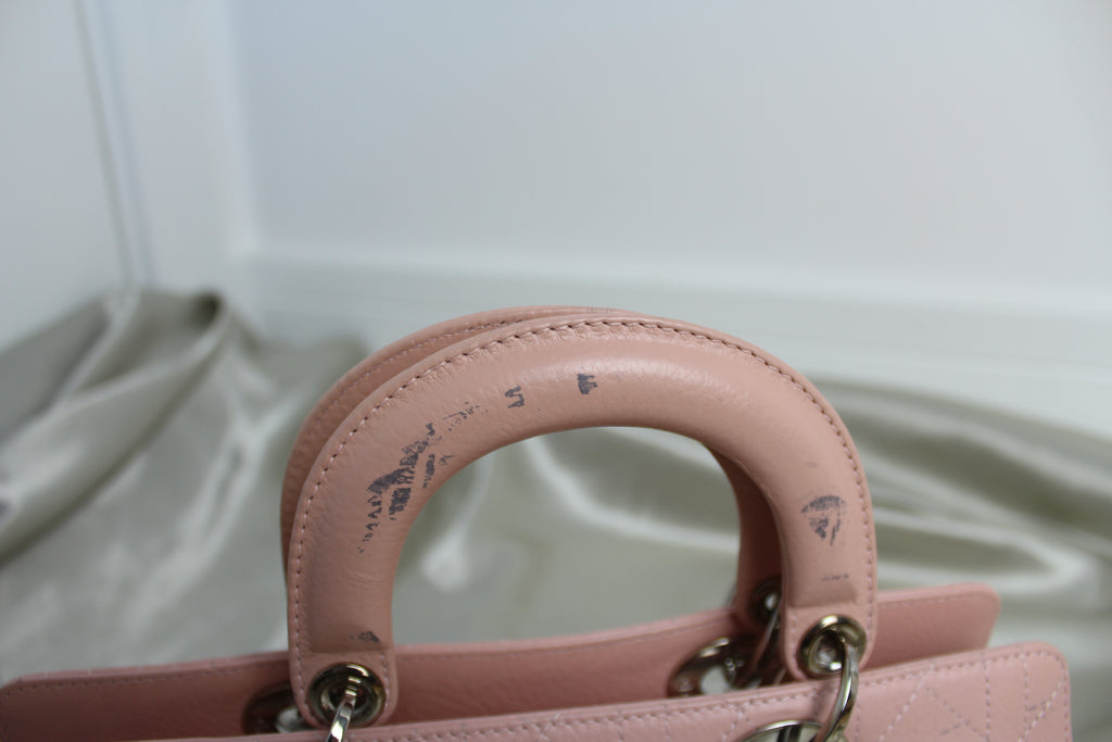 Christian Dior Pink Cannage East West Lady Dior Bag