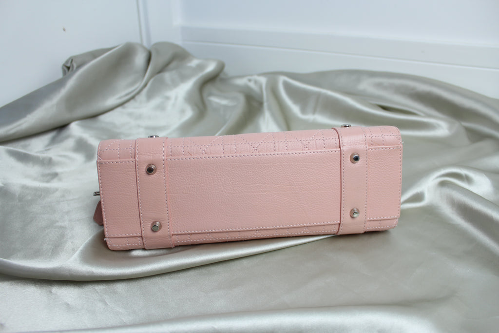 Christian Dior Pink Cannage East West Lady Dior Bag