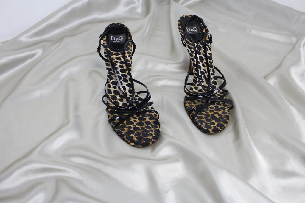 Dolce & Gabbana Leopard Print Heels EU 40.5-41