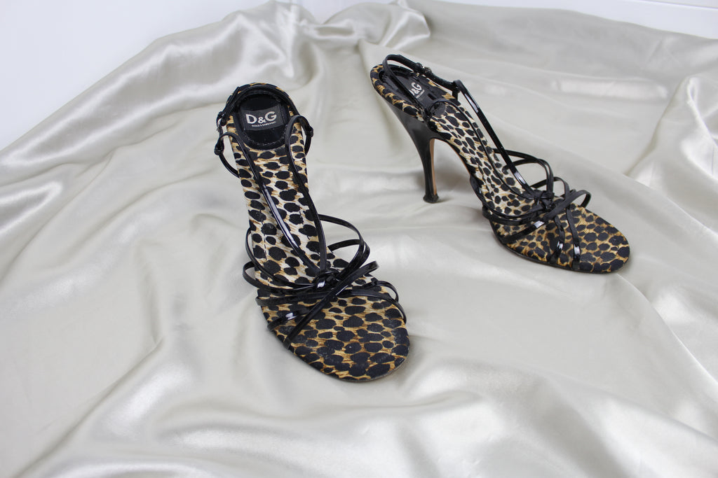 Dolce & Gabbana Leopard Print Heels EU 40.5-41