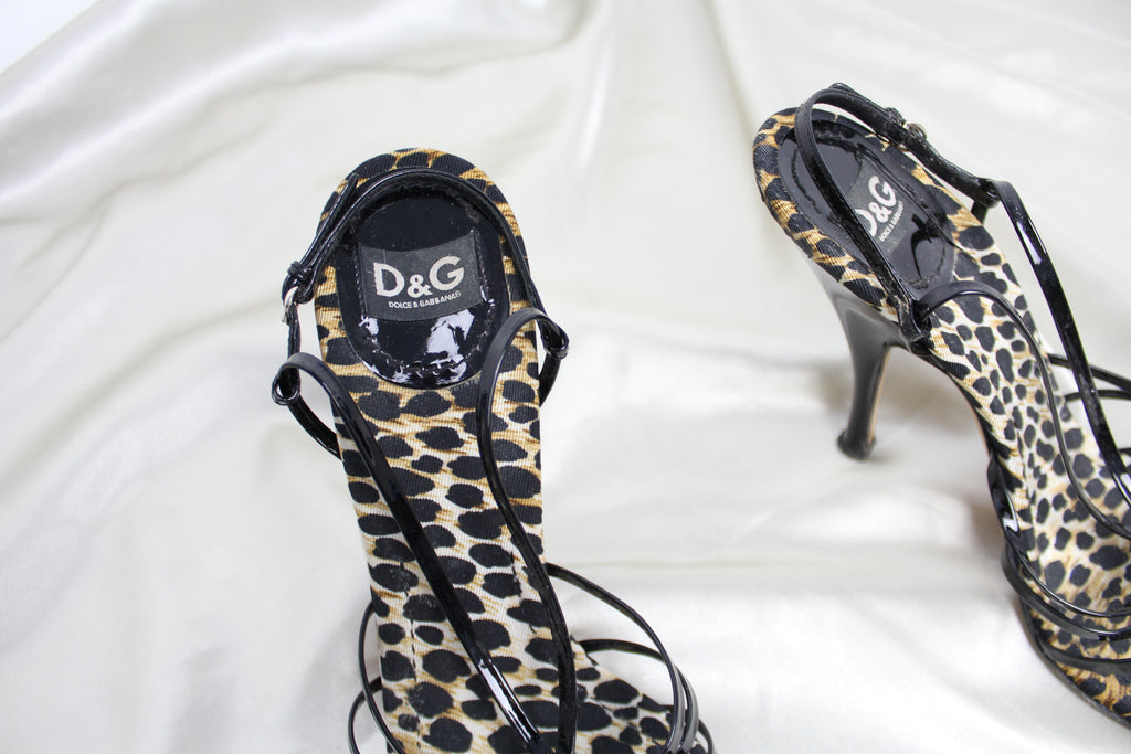 Dolce & Gabbana Leopard Print Heels EU 40.5-41