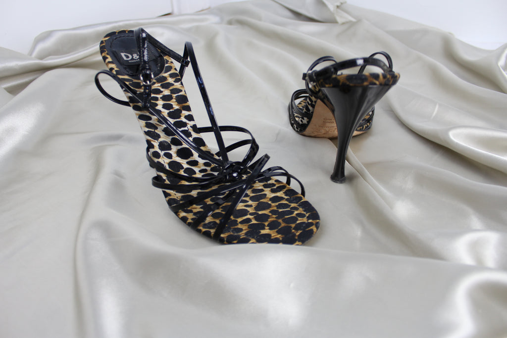 Dolce & Gabbana Leopard Print Heels EU 40.5-41