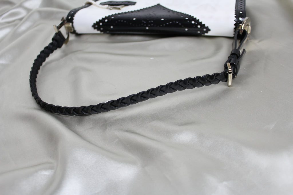 Christian Dior Black & White D'Trick Shoulder Bag